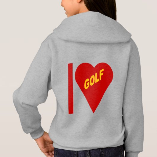 I LOVE GOLF (goudkleurige wesp) (Achterkant)