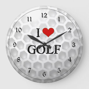 I Love Golf Grote Klok