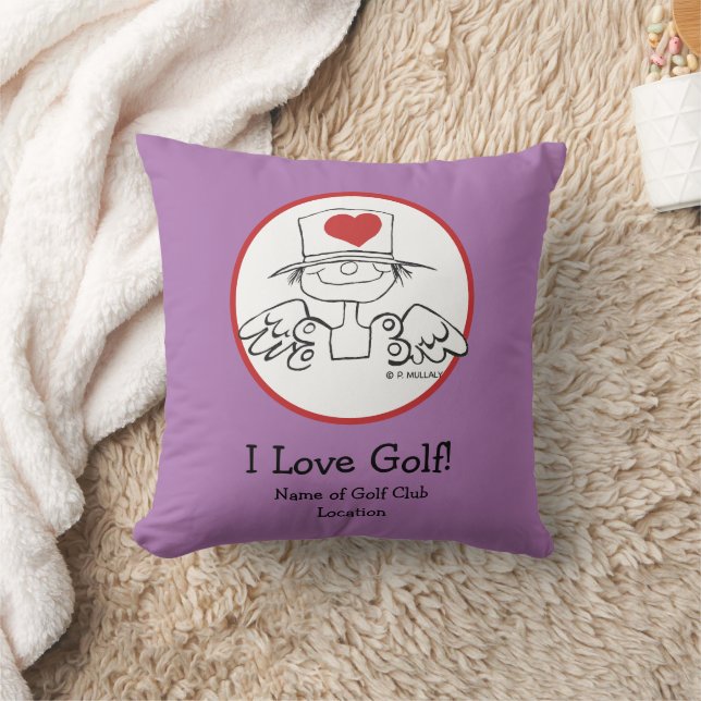 "I Love Golf" Hart Fairy Sierkussen (Deken)