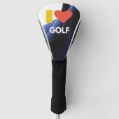 I Love Golf Head Hoesje Golfheadcover (Voorkant)