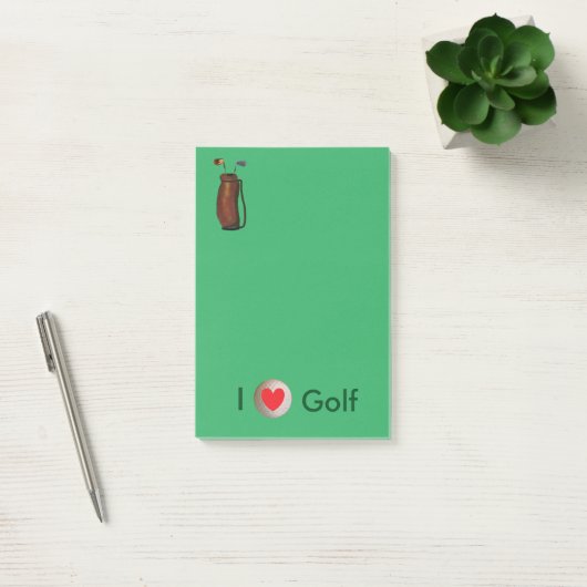 "I Love Golf" Post-it® notes 4 x 6 (Kantoor)