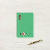 "I Love Golf" Post-it® notes 4 x 6 (Op bureau)