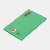 "I Love Golf" Post-it® notes 4 x 6 (Schuin)
