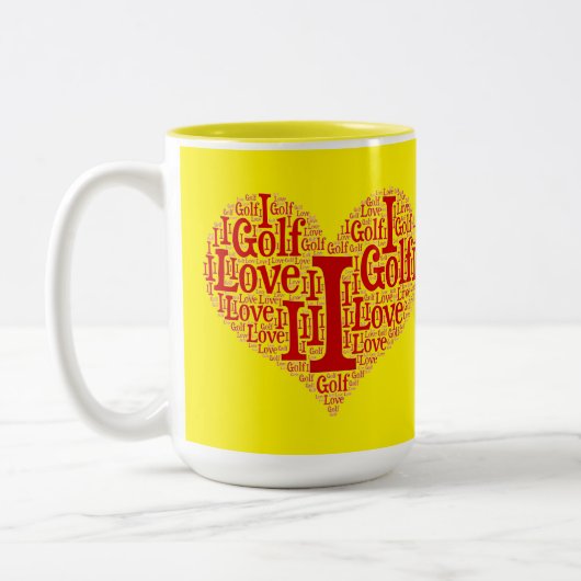 I Love Golf - Two-Tone Coffee Mok (Links)