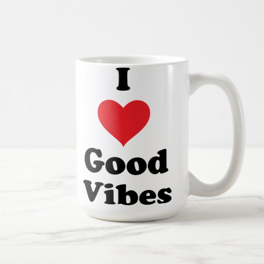 I Love Good Vibes Koffiemok (Rechts)