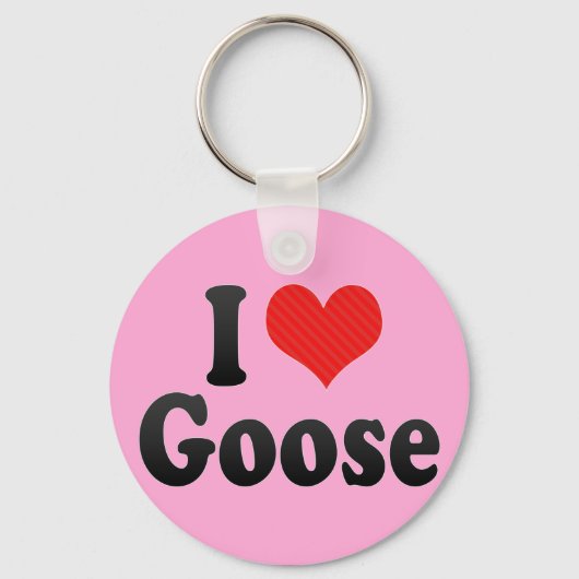 I Love Goose Sleutelhanger (Voorkant)