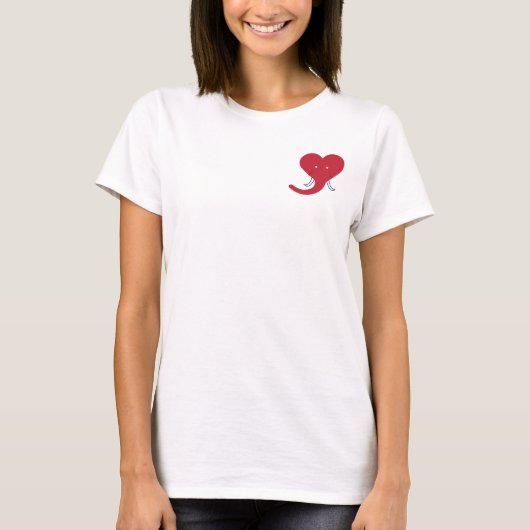 "I Love GOP"-geest van "76 Jersey T-Shirt voor vro (Voorkant)