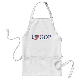 "I Love GOP" White BBQ Grilling Apron Standaard Schort