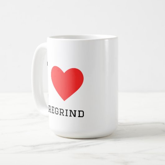 I love goregrind koffiemok (Voorkant links)