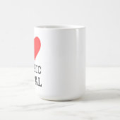 I love gothic metal square sticker koffiemok (Center)