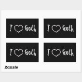 I Love Gothic Sticker (Vel)