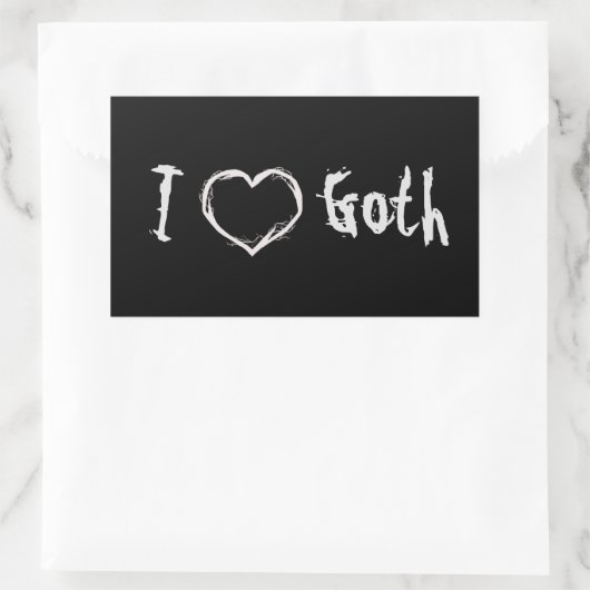 I Love Gothic Sticker (Tas)