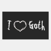 I Love Gothic Sticker (Voorkant)