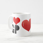 I Love GP Koffiemok (Voorkant links)