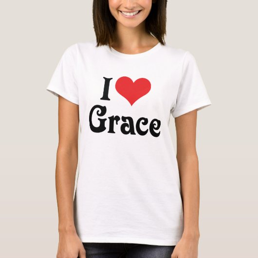 I Love Grace T-shirt (Voorkant)