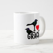 I Love Grackles Grote Koffiekop (Voorkant rechts)