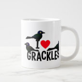 I Love Grackles Grote Koffiekop (Rechts)