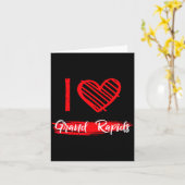 I Love Grand Rads I Heart Grand Rads Kaart (Gele Bloem)
