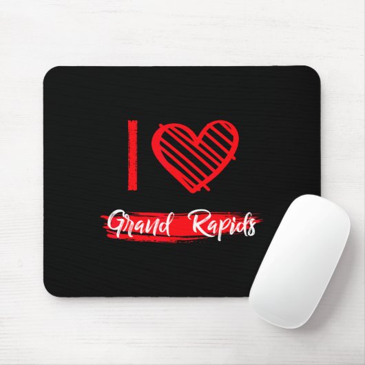 I Love Grand Rads I Heart Grand Rads  Muismat (Met muis)