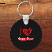 I Love Grand Rads I Heart Grand Rads Sleutelhanger (Voorkant)