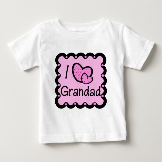 I Love Grandad Cute T-Shirt (Voorkant)