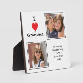 I Love Grandma 2 Photo Plaque Fotoplaat (Voorkant)