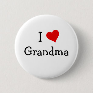 I Love Grandma Button