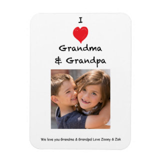 I Love Grandma en Grandma Photo Magnet Keepomwille Magneet