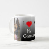 I Love Grandma German Shepherd Koffiemok (Voorkant links)