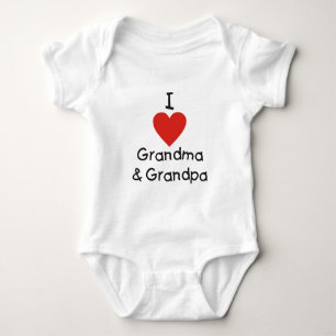 I Love Grandma & Grandpa Romper