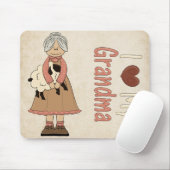 I Love Grandma Mousepad Muismat (Met muis)