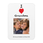 I Love Grandma Photo Magnet Keepomwille Magneet (Verticaal)