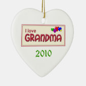 I Love Grandma Photo Ornament Sjabloon (Rechts)