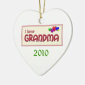 I Love Grandma Photo Ornament Sjabloon (Links)