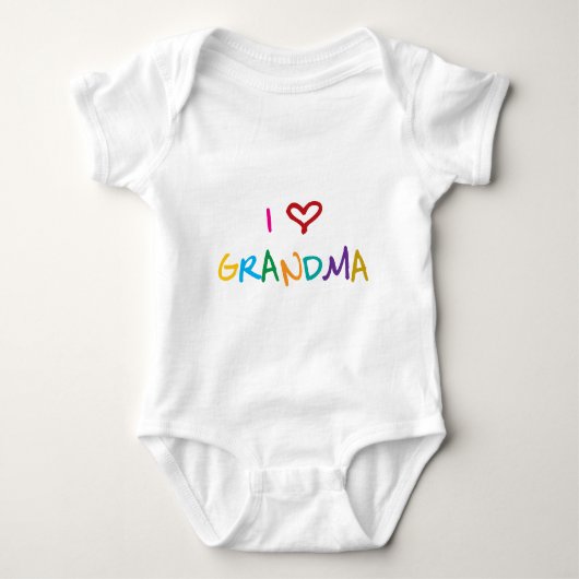 I Love GrandMa Romper (Voorkant)