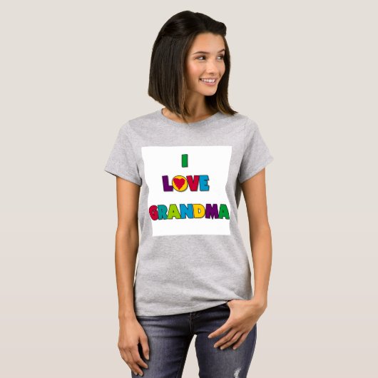 I Love Grandma T-shirts and Gifts (Voorkant volledig)