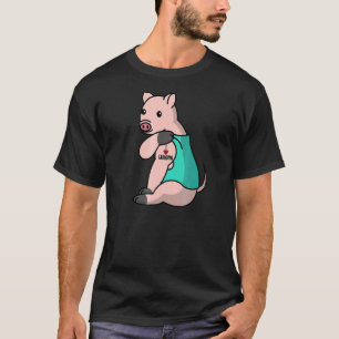 I Love Grandma Tattoo Mini Pig Grandmoeder Pet T-shirt