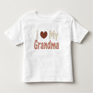 I Love GrandMa Toddler T-Shirt
