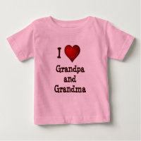 I Love grandpa and oma baby/toddler shirt
