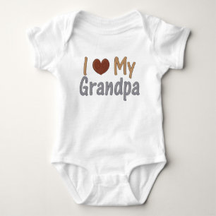 I Love GrandPa Baby Creeper Romper