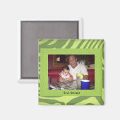 "I Love Grandpa" Foto Lijst Magnet (Voorkant / Achterkant)