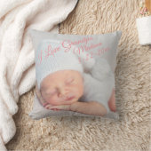 I Love Grandpa Personalized Birth Photo Kussen (Deken)