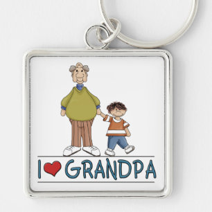 I Love Grandpa Sleutelhanger
