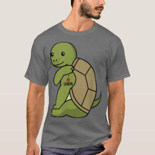 I Love Grandpa Tattoo Tortoise Grandfather Pet T-shirt