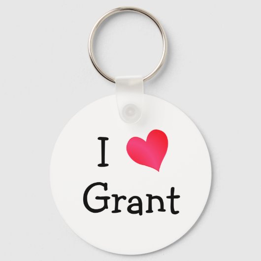 I Love Grant Sleutelhanger (Voorkant)