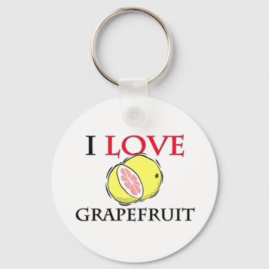 I Love Grapefruit Sleutelhanger (Voorkant)