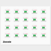 I Love Grasshoppers Ronde Sticker (Vel)