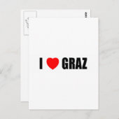 I Love Graz Briefkaart (Voorkant / Achterkant)