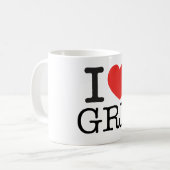 I Love Gre - mug / Tasse Koffiemok (Voorkant links)