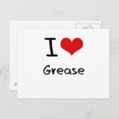 I Love Grease Briefkaart (Voorkant / Achterkant)